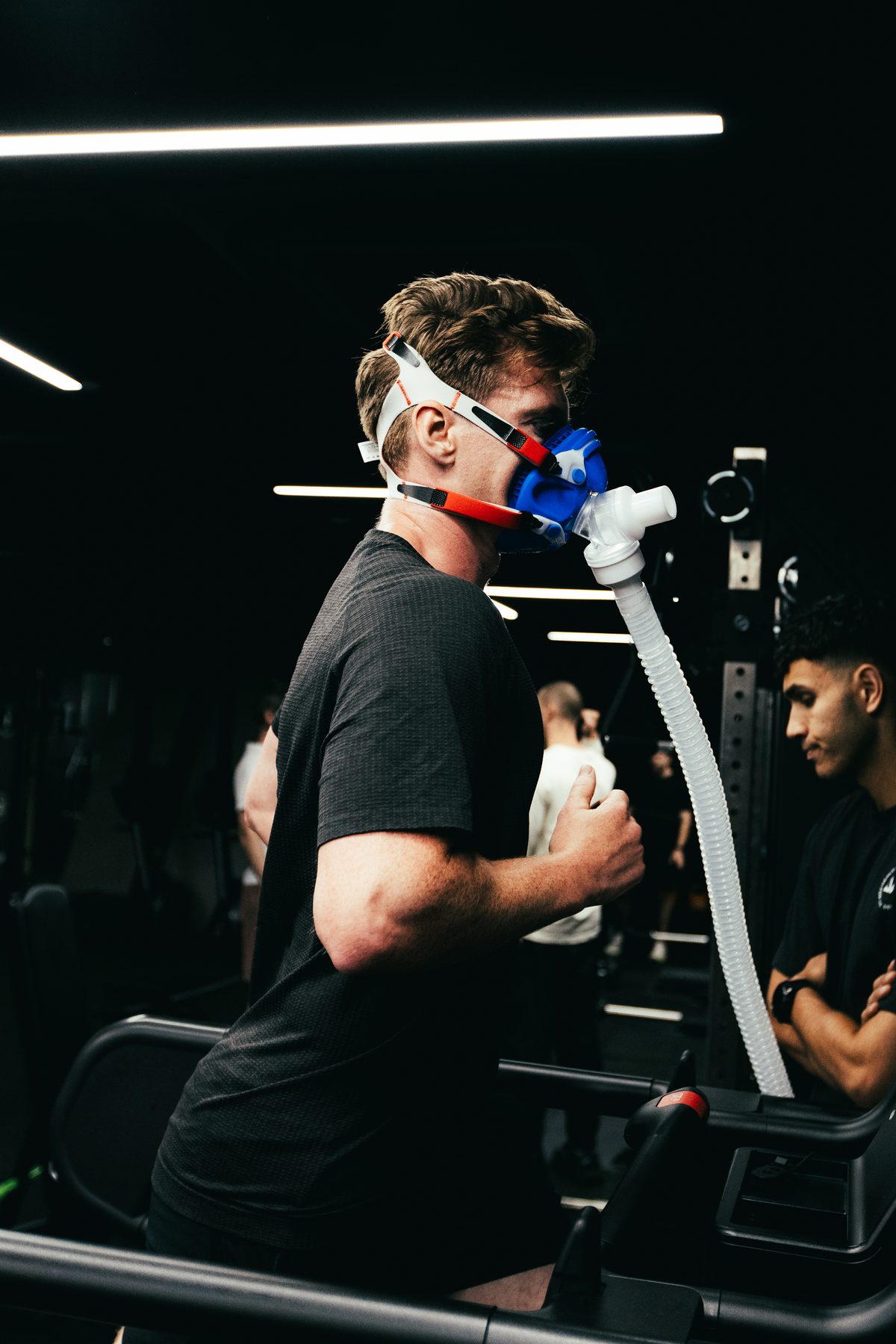Athlete during a progressive treadmill assessment at DVOTION Labs London