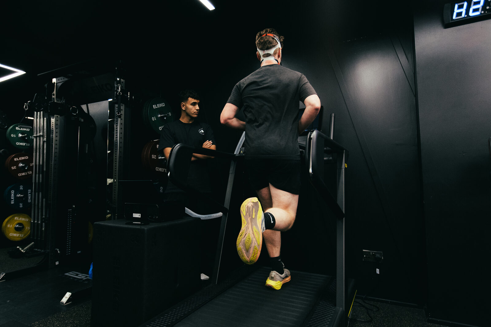 Athlete during a treadmill assessment at DVOTION Labs London